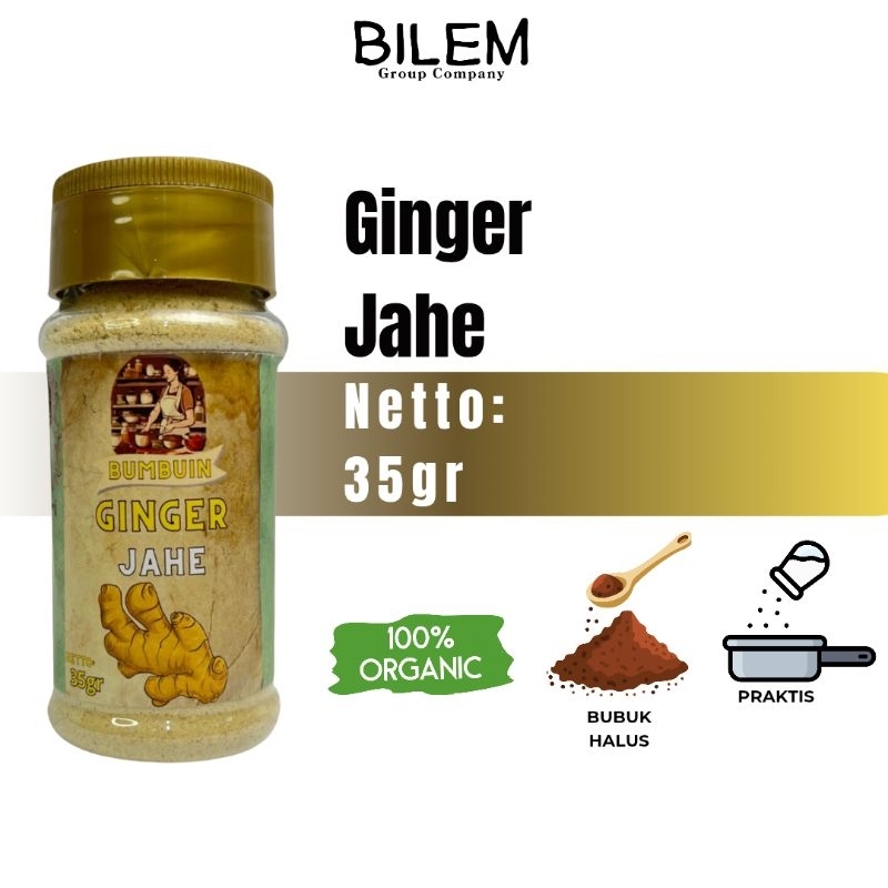 

BUMBUIN Jahe Bubuk 35gr / Ginger Powder / Rempah Alami / Bumbu Dapur