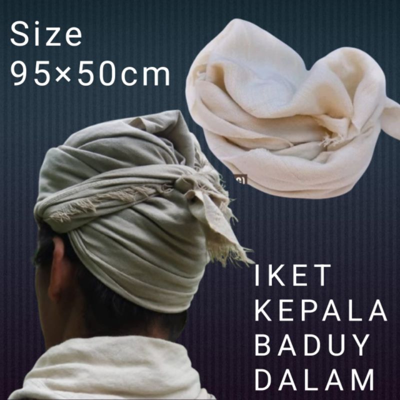 iket kepala baduy dalam tenunan