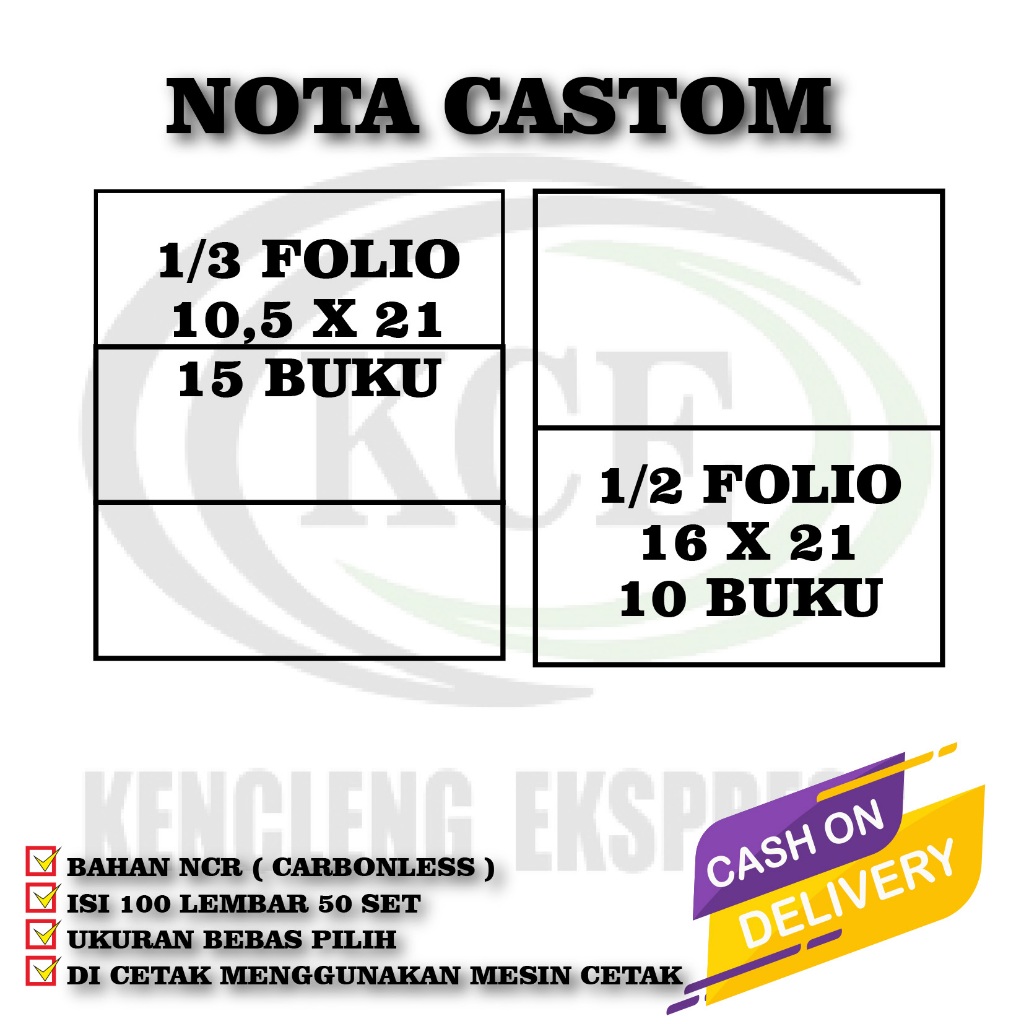 

NOTA CUSTOM NOTA PENJUALAN BUKU NOTA 1 PAKET SETENGAH RIM 2 rangkap) RB9