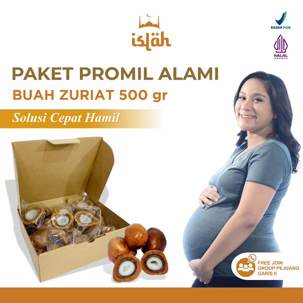 

Buah Zuriat Belah 500 gr/ Buah Zuriat untuk Promil Cepat dan Alami