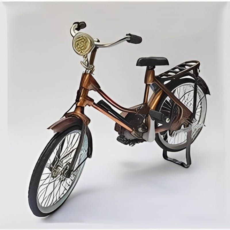 Hiasan dinding miniatur sepeda onthel