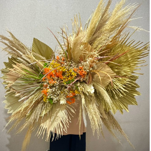 Hiasan Dinding Bunga Kering Super Jumbo