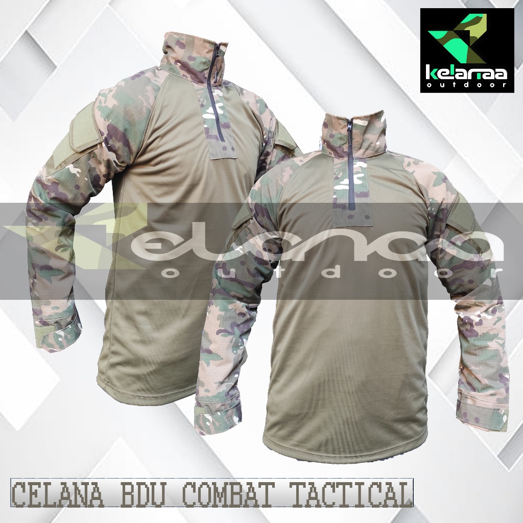 BAJU BDU TACTICAL MULTICAM LENGAN PANJANG PRIA LORENG ARMY MALVINAS LORENG MULTICAM
