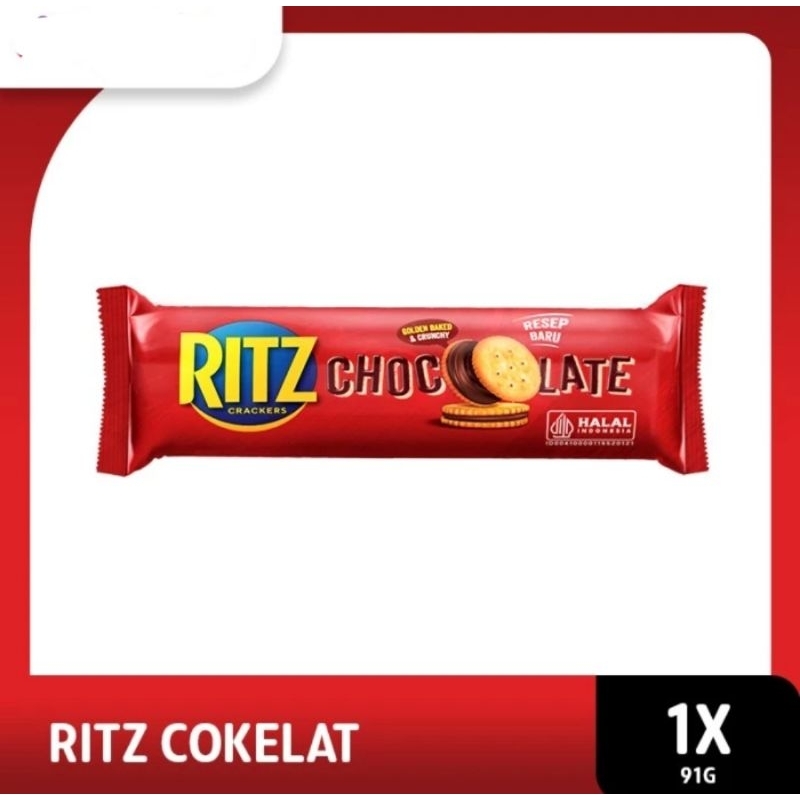 

Ritz Crackers Sandwich Biskuit Chocolate (91 Gr)