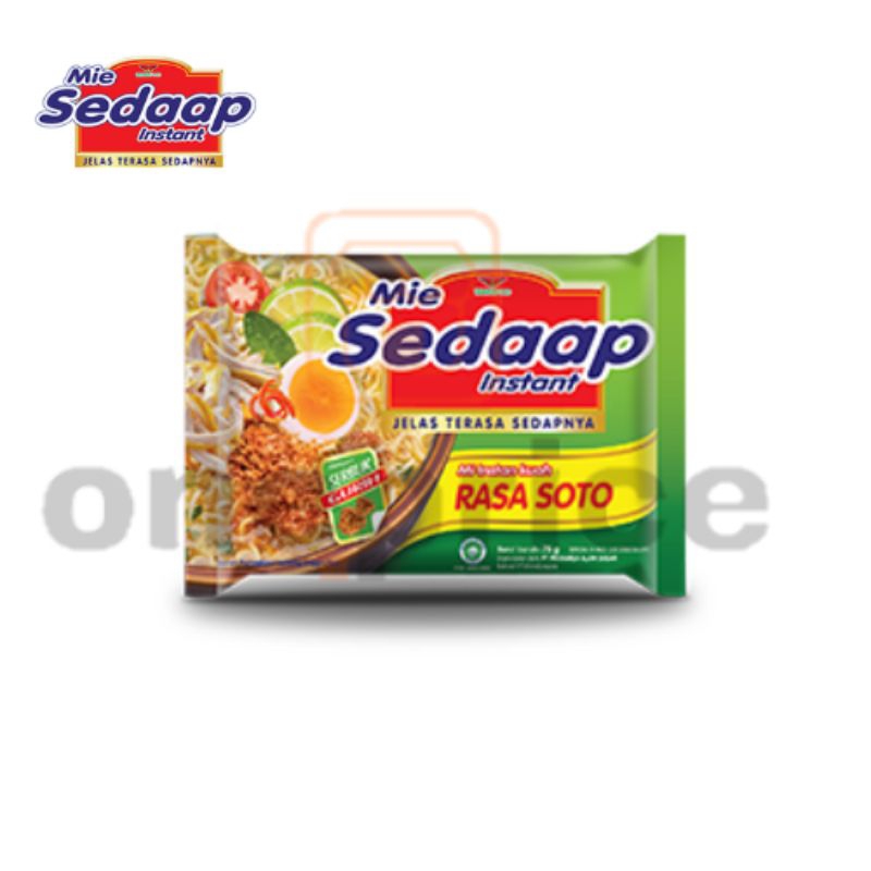 

Mie Sedaap Instant Rasa SOTO 75Gr / 5 Pcs