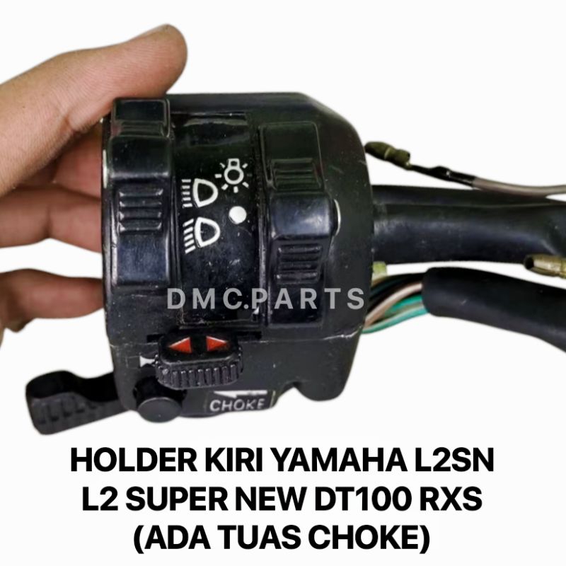 HOLDER SAKLAR (L/H) LAMPU YAMAHA L2SN CDI DT100 X NEW YT115 YT 115 DT 100  ( HITAM KIRI  ) RX100 RXS