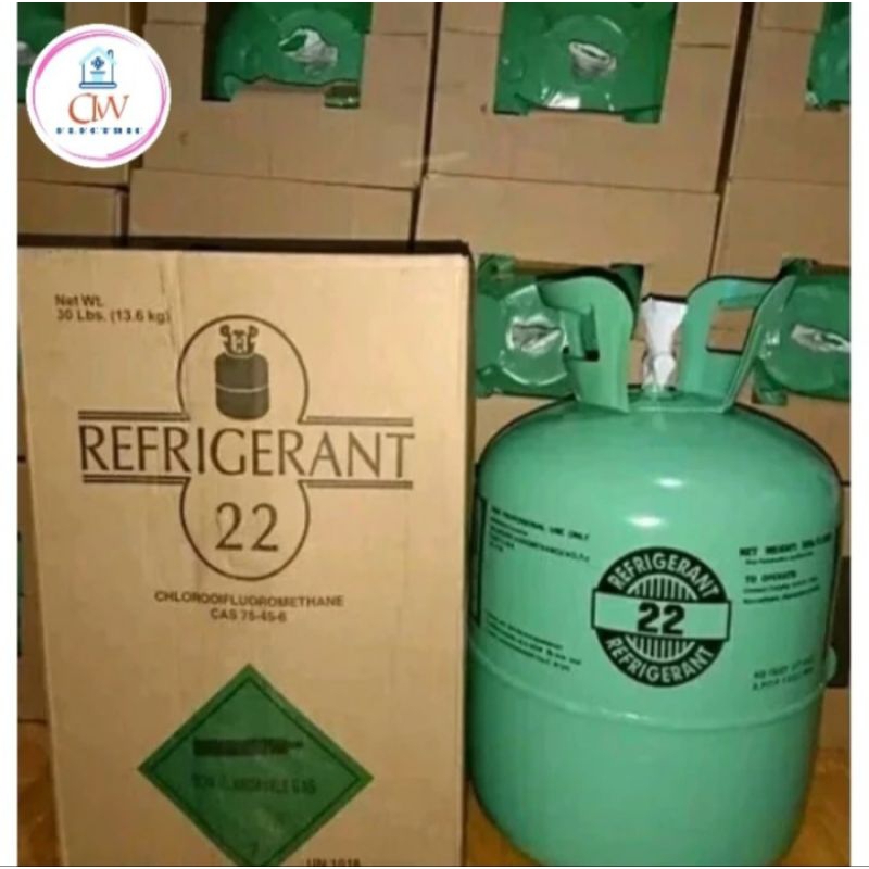 refrigerant R22/R 22 isi 13,6 kg segel pabrik