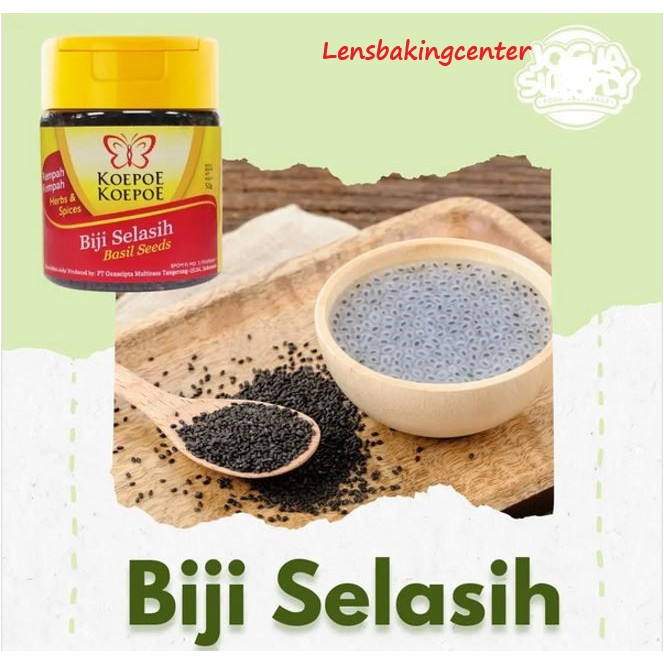 

Biji Selasih Kupu2 Koepoe 50gr 50gr | Basil Seeds Kupu KoePoe 50gram / 50 gram