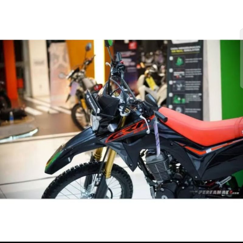 striping sticker Lis standar motor Honda CRF 150L 2018 2019 2020 Hitame