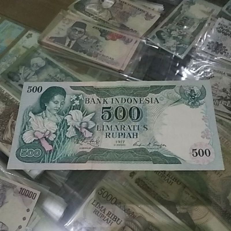 uang kuno indonesia 500 konde 1977 asli