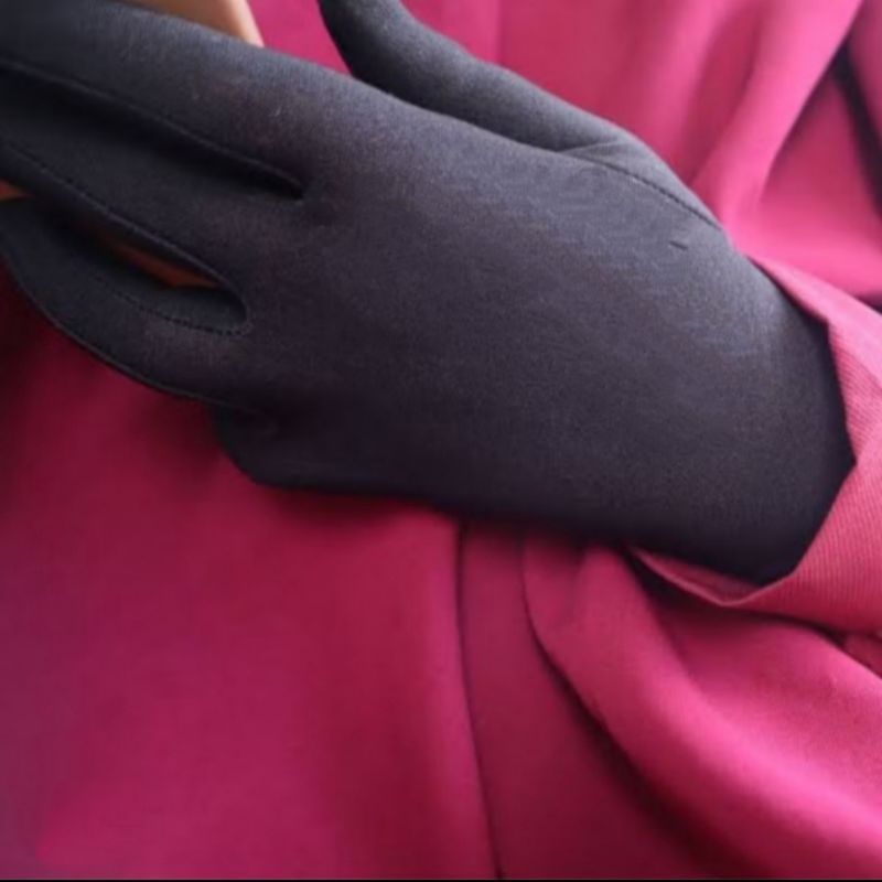 SARUNG TANGAN MUSLIMAH POLOS  DITANGAN BY ALLAWI