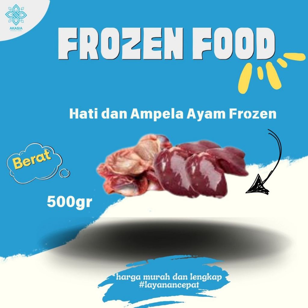 

Hati dan Ampela Ayam Frozen 500gr