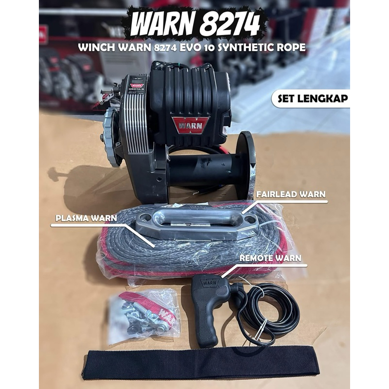 WINCH WARN M8274 WARN 8274 WARN M8274-S PLASMA ROPE ORIGINAL USA