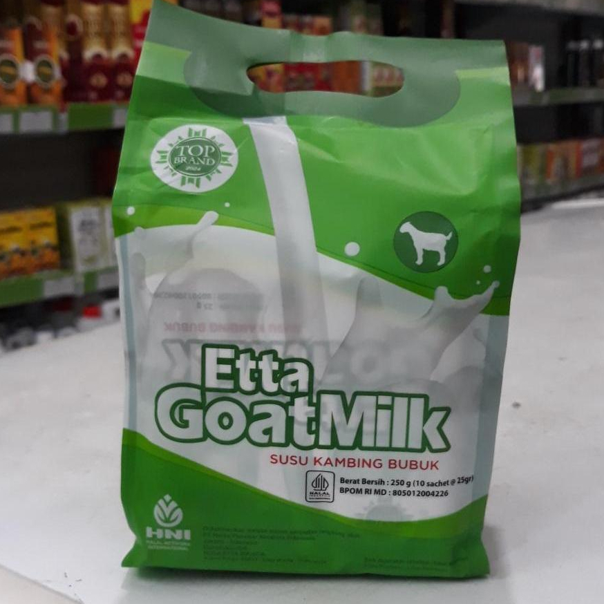 

Susu etta goat milk isi 10 sachet susu kambing bubuk HNI | susu kambing etawa