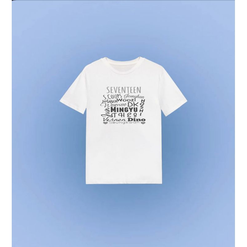 KAOS SEVENTEEN/ KAOS KPOP/KAOS KPOP OVERSIZE/KAOS KPOP SEVENTEEN/PREMIUM/KAOS KOREAN/T-SHIRT KPOP SE