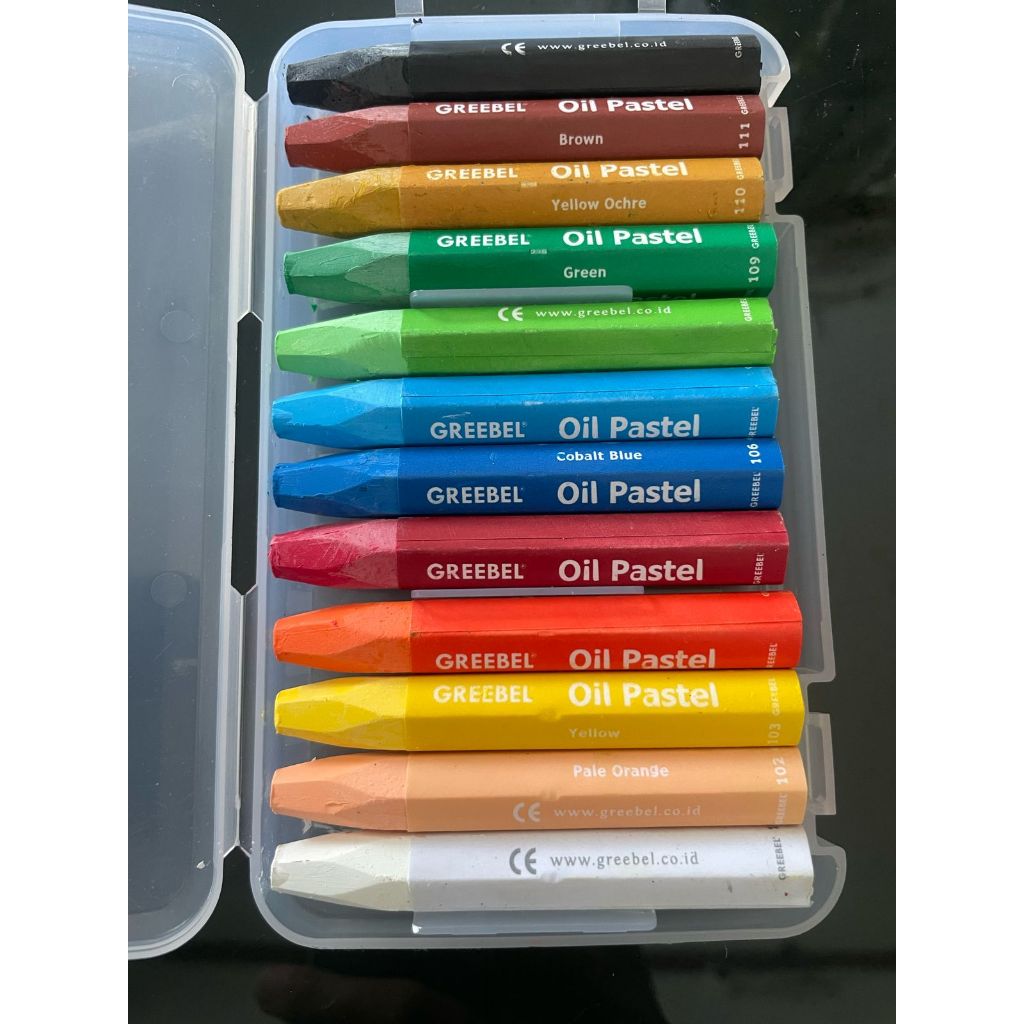 

Greebel Oil Pastel Set Kain Warna-warni 12 WARNA