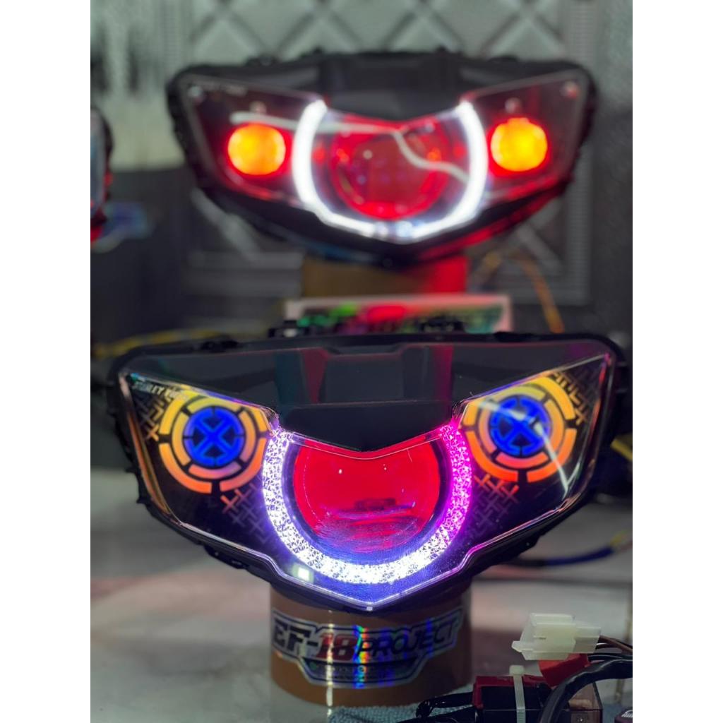 Lampu Bi-Led AES Turbo SE Experience V2 Kustom - Yamaha Mx King V2