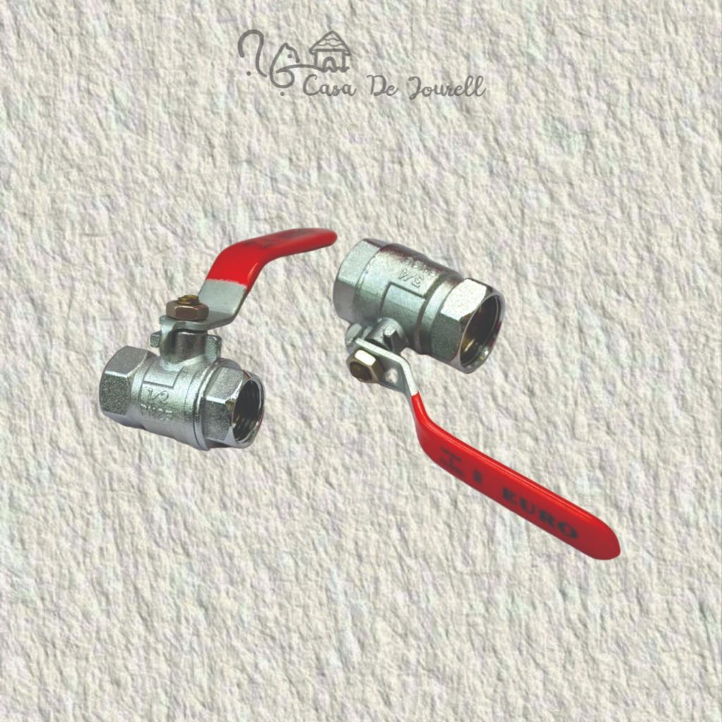 [X22-05] TK. STOP KRAN 3/4 BESI / Kran Air Gagang Hitam / Keran Air Bola 2 Arah 3/4 Inch / Kran besi