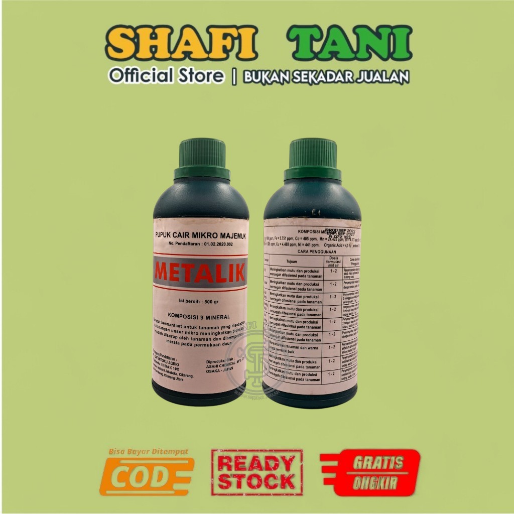 PUPUK CAIR MIKRO METALIK  untuk memenuhi kebutuhan unsur mikro pada tanaman