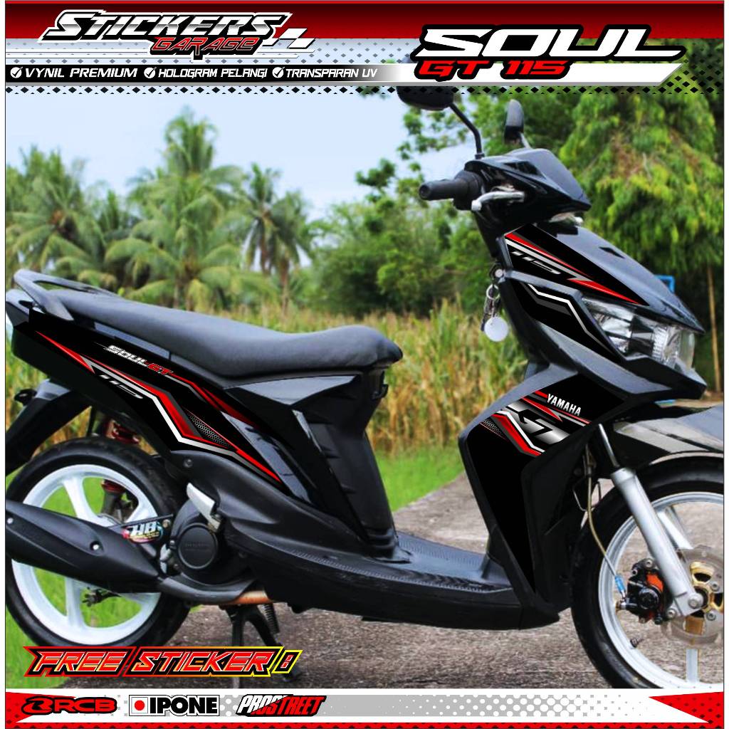 STRIPING VARIASI YAMAHA MIO SOUL GT 115 / STICKER LIST VARIASI MOTOR MIO SOUL GT 115