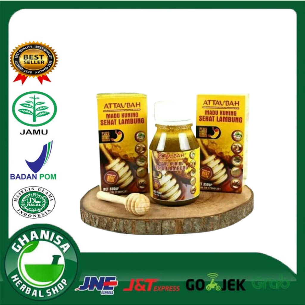 

Madu Kuning Sehat Lambung Attaubah | Attaubah Madu Kuning 350gr | Sehat Lambung Attaubah Plus