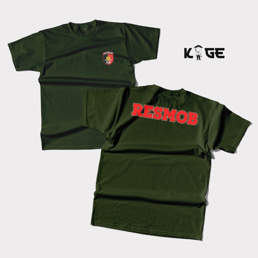 Baju Kaos Pria RESMOB TERBARU - Kaos Polda Polisi KAOS KAGE