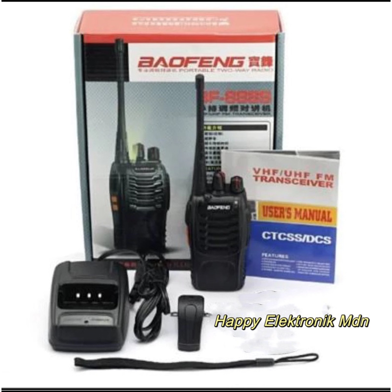 HT BAOFENG Handy Talky BF888S + Handsfree Walkie Talkie Radio Komunikasi BF-888S HT walky talky HT u