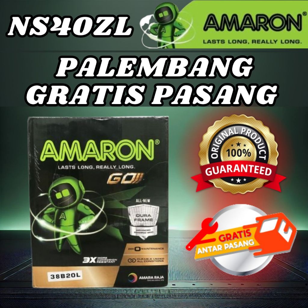 AMARON GO Aki Kering Mobil Toyota Calya NS40ZL / 38B20L 12V / 35A