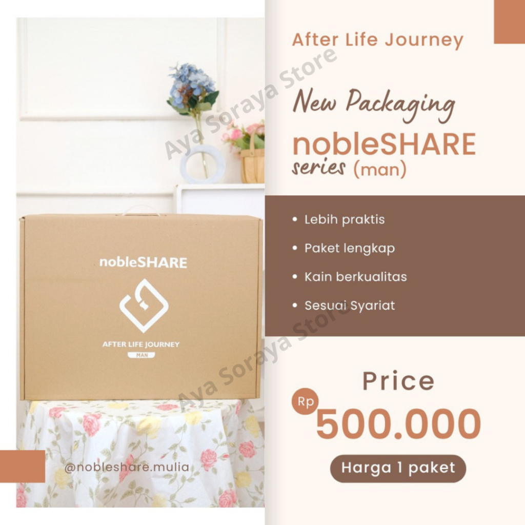 Paket Kain Kapan Kafan Jenazah / Perlengkapan Jenazah PREMIUM Untuk Pria Wanita Dewasa Bahan Katun