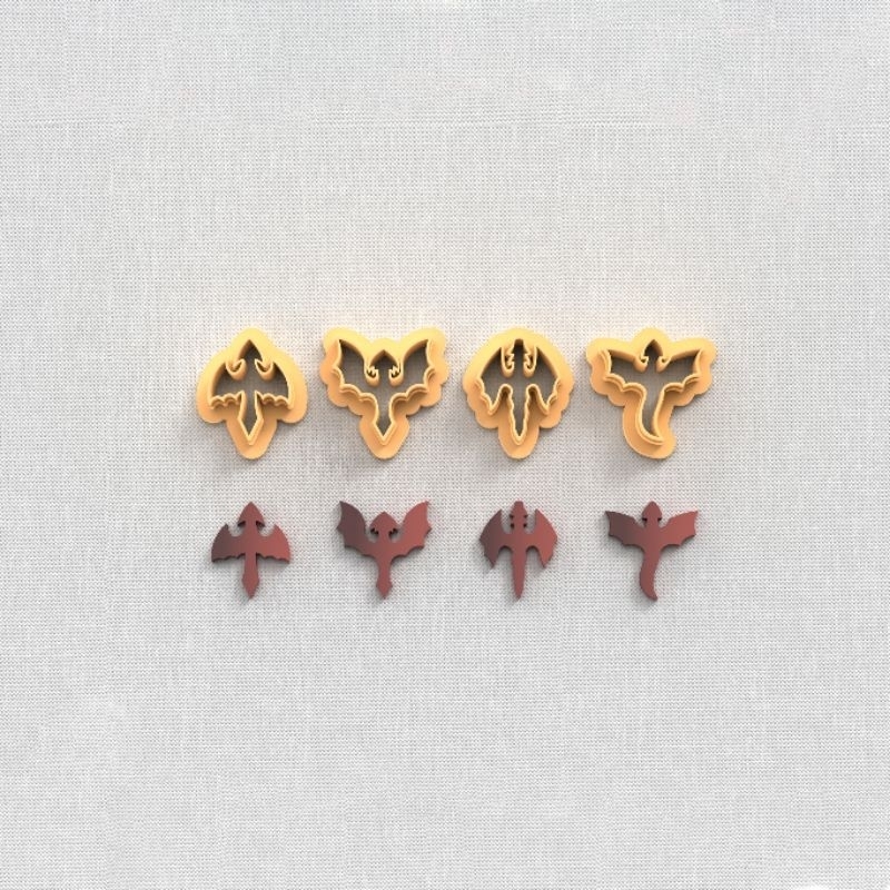 Dragons | Polymer Clay Cutter | Cetakan Anting | Alat Clay | Parira Cutters