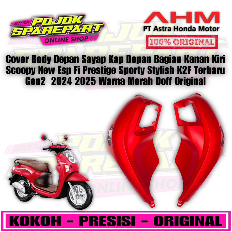 Terlaris Cover L R Front Cover Body Depan Sayap Kap Depan Bagian Kiri Kanan Motor Honda Scoopy New