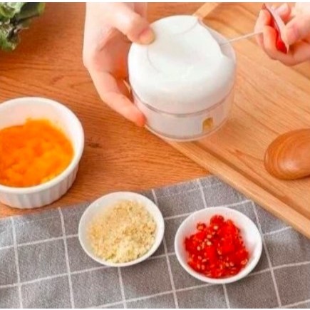 Mini Speedy Chopper Blender Tangan Tarik / Giling / Blender / Cincang Bawang Sayur Daging Pisau Taja