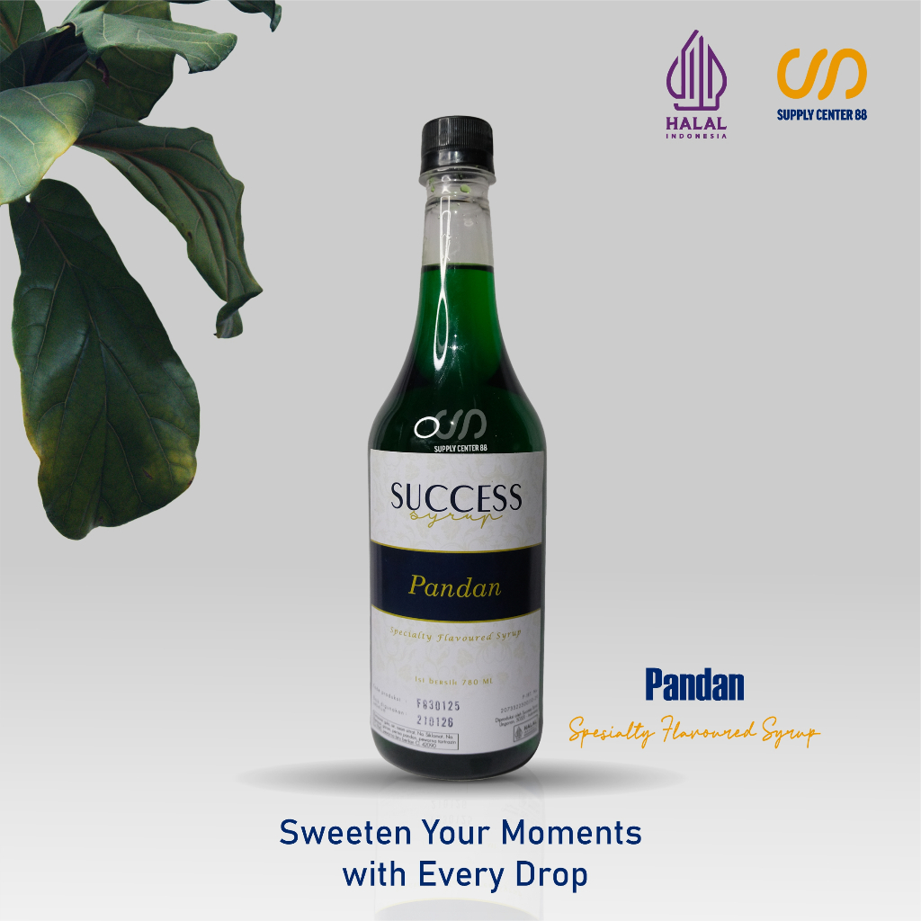 

Success Pandan Special Flavored Syrup Perasa Minuman Botol dari Plastik