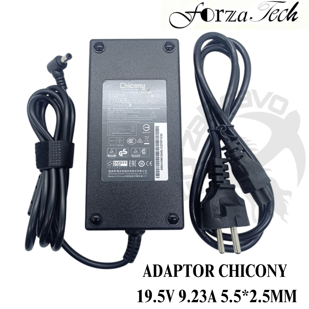 Adaptor Charger Casan Chicony 19.5V 9.23A 5.5*2.5MM 180W ORIGINAL BERGARANSI NEW