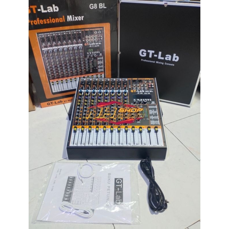 Mixer Audio GTlab8 GT-Lab8 BL GT Lab8 G8 Original 8 Chanel By RDW 8ch New Efek 199 DSP Reverb 4 Aux 