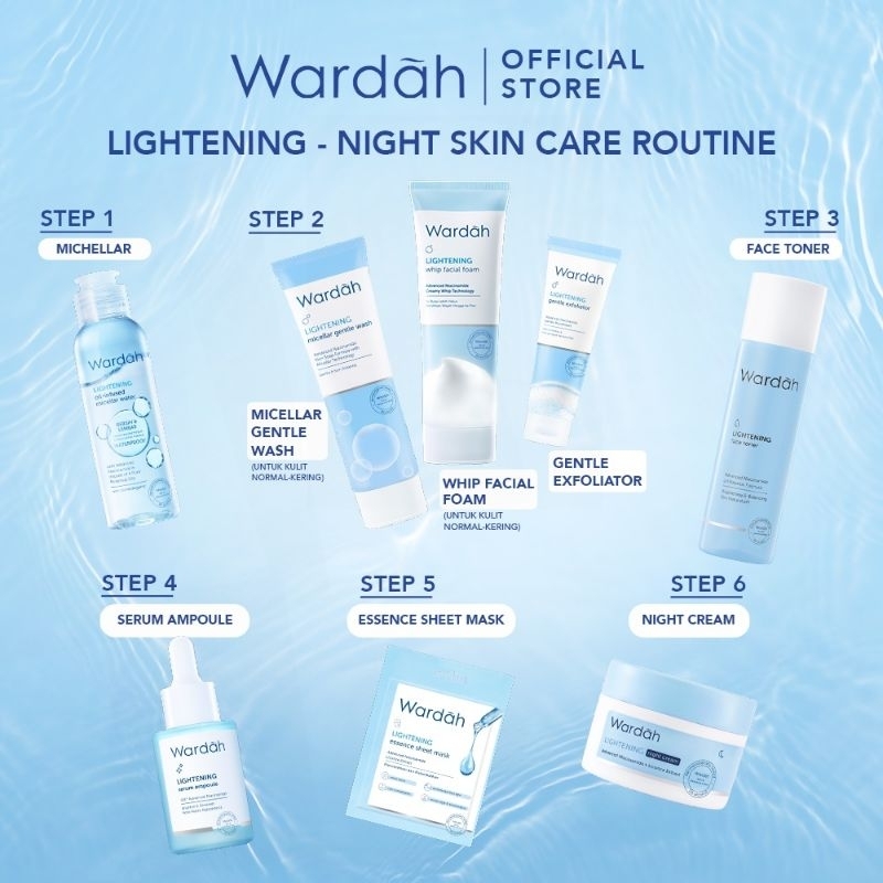 WARDAH LIGHTENING SERIES / WARDAH LIGHTENING DAY CREAM/ WARDAH LIGHTENING FACIAL FOAM/WARDAH LIGHTEN