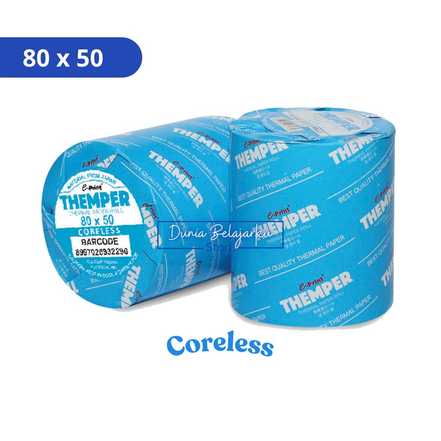 

Kertas Kasir Struk Thermal Eprint 80x50mm Papper Roll Coreless