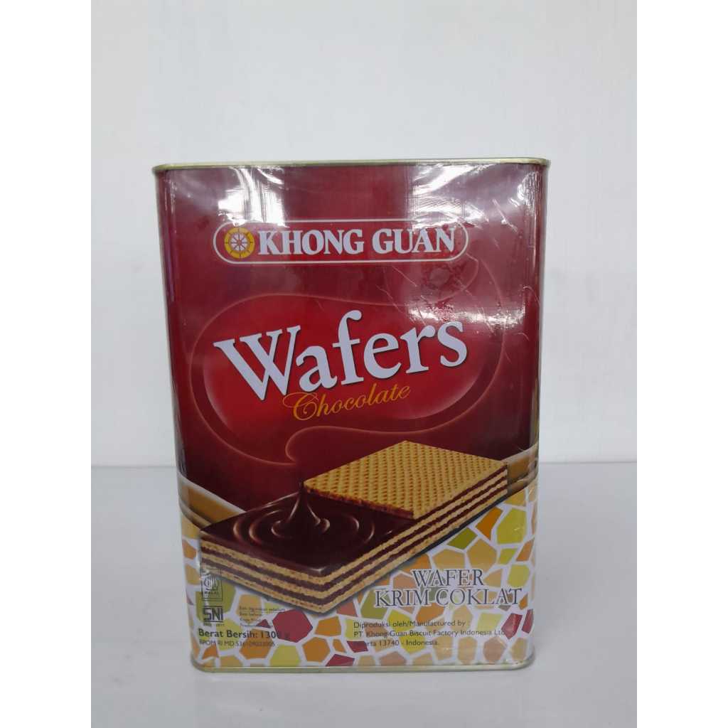 

Khong Guan Wafers wafer Chocolate | Kaleng Kemasan 1300g | Wafer dengan Kelezatan yang Melegenda