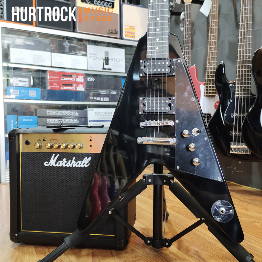 STINGER SFV 09 BLACK / GITAR FLYING V STINGER