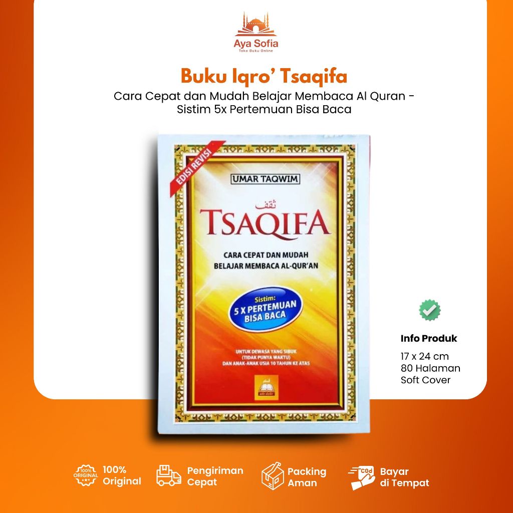 Tsaqifa - Umar Taqwim Cara Cepat dan Mudah Belajar Membaca Al-Quran Penerbit Adz-Dzikr