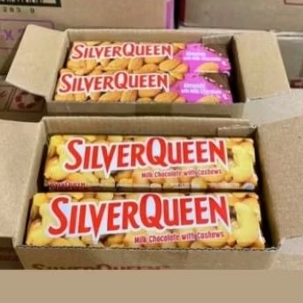 

10PC COKLAT SILVERQUEEN BESAR 55GR CASHEW MILK ALMOND 1 BOX