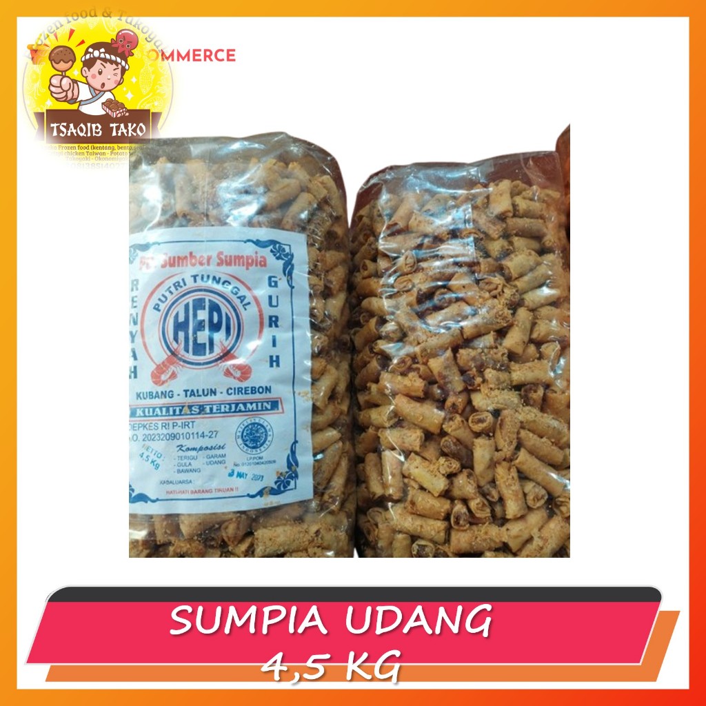 

1 BAL Sumpia Kwalitas Super Abon Udang 4,5 KG