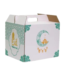 

( 5 Pcs ) Kardus Hampers Bingkisan Lebaran Box Parcel Sembako Model Dus Jinjing Ukuran 27x18x15 cm