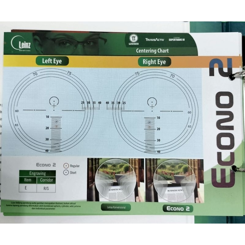 Lensa Progressive Leinz Econo 2 Supertrans III