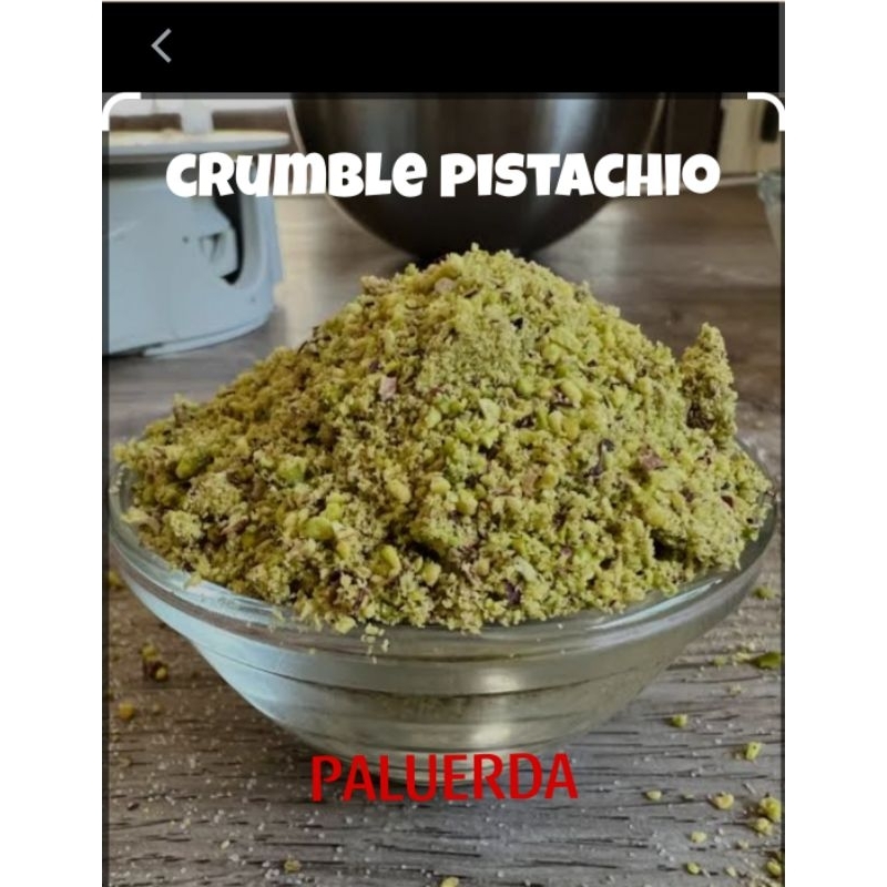 

PISTACHIO CRUMBLE/BUBUK SERBUK HALUS KACANG PISTACHIO 100GR