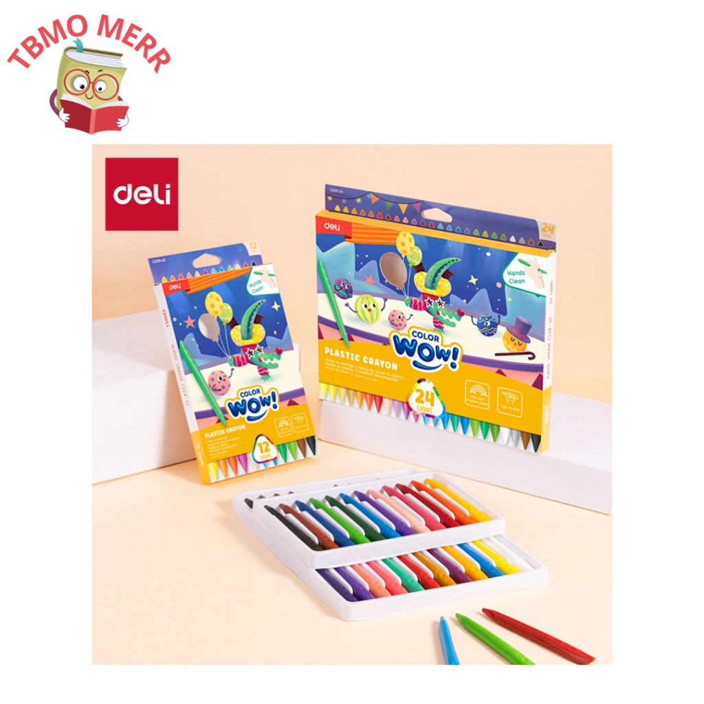 

Deli Plastic Crayon 24C EC229-24 - Crayon Deli 24 Warna