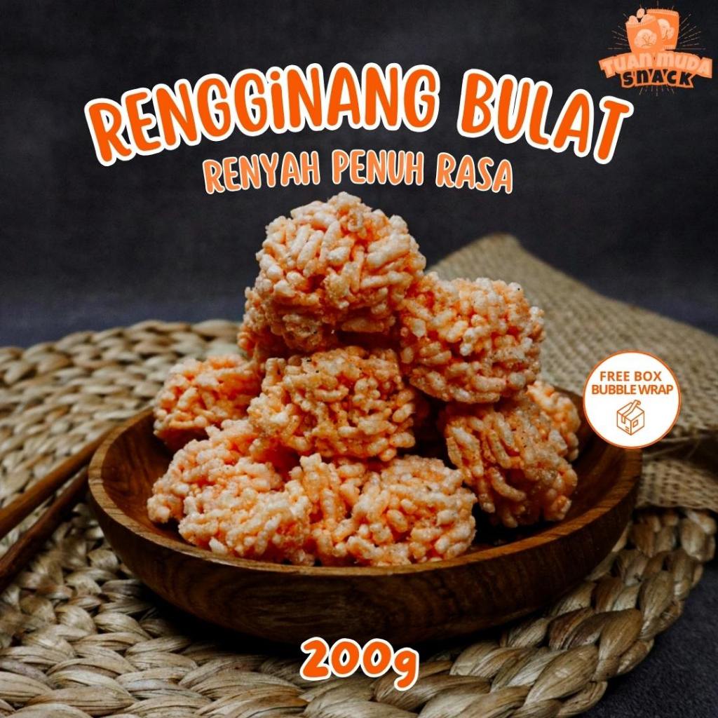 

Cemilan Rangginang Bulat 200g Renyah Asin Gurih