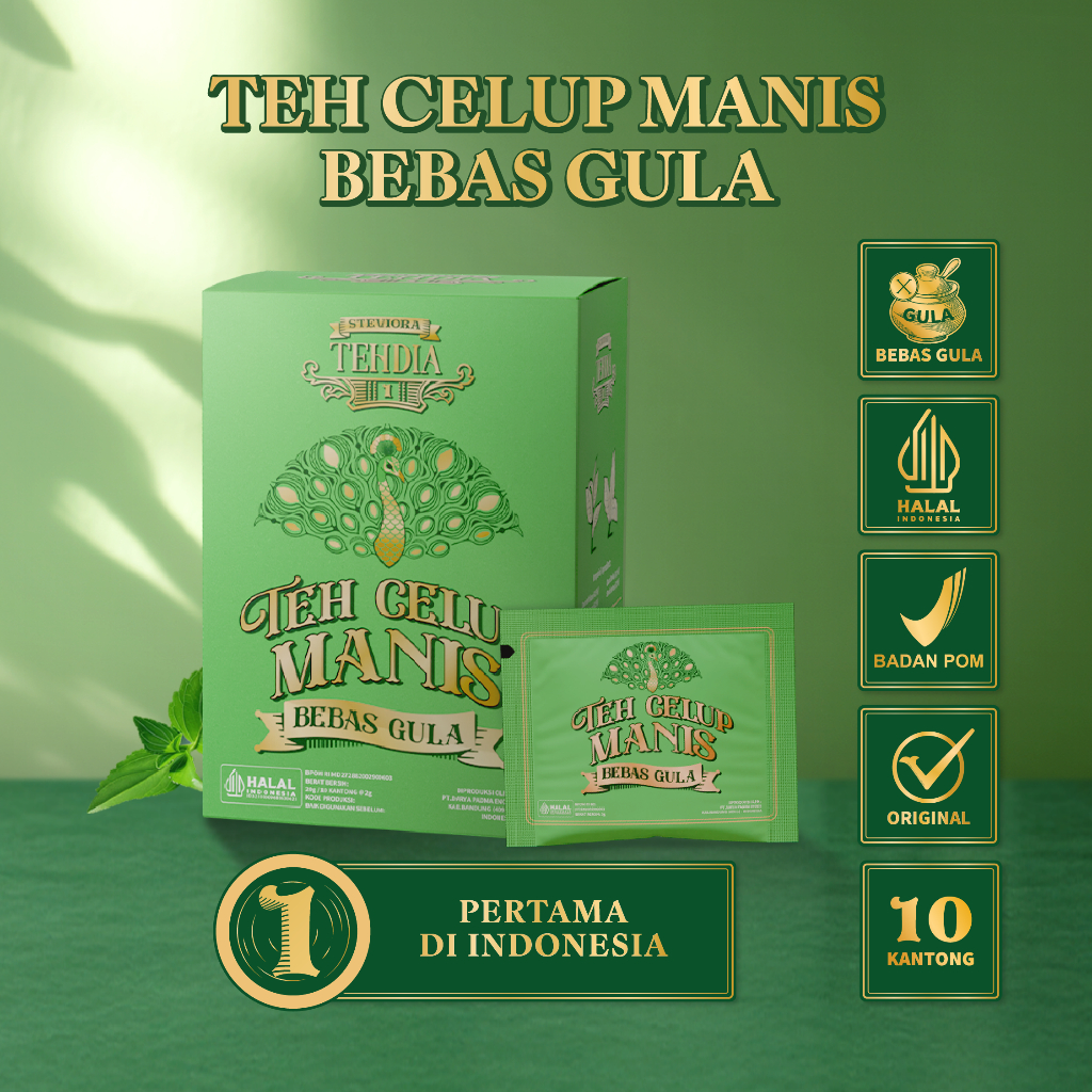 

TEHDIA Teh Celup Manis Bebas Gula 10s