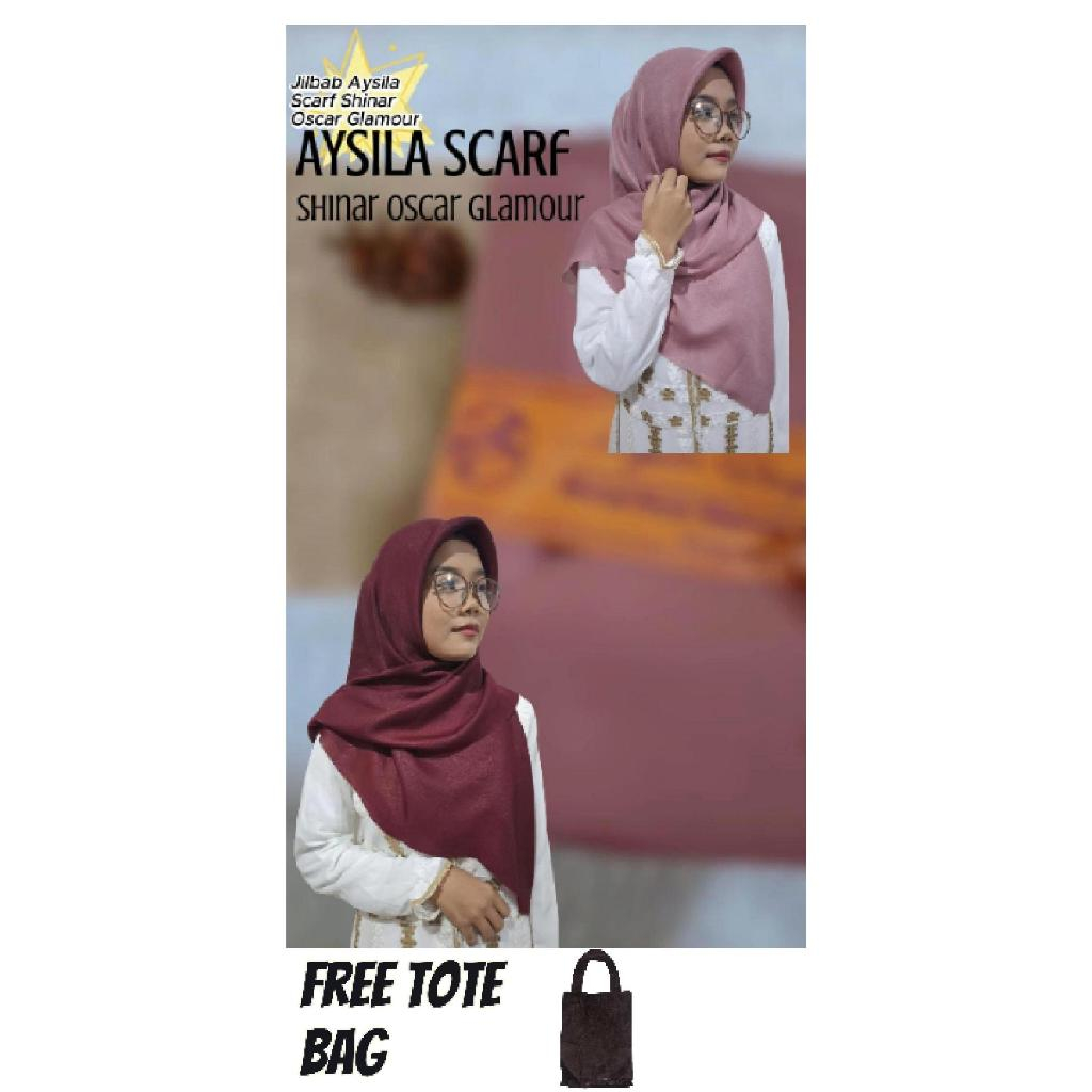 Hijab Aysila Scarf Shinar Oscar Glamour Segi Empat