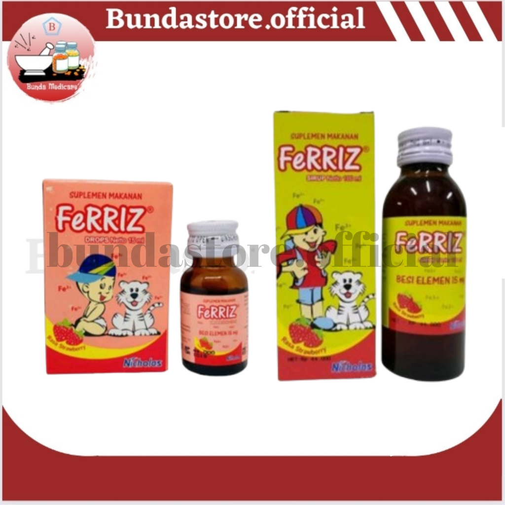 Ferriz - Ferriz SYRUP 100 ML - Ferriz DROP 15 ml - Tambah Darah - Bayi - Anak - Zat Besi